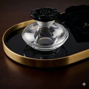 Antique Caron Le Narcisse Noir Baccarat Crystal Perfume Bottle Art Nouveau Deco